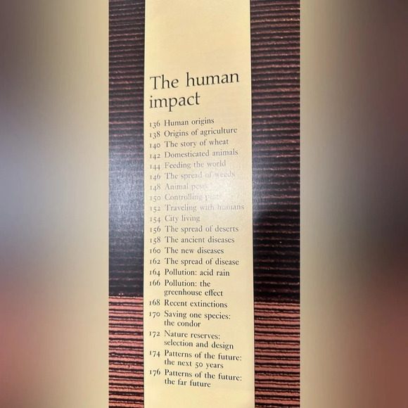 LIVING WORLD ATLAS ~ intriguing Atlas of the Living World circa 1989 - Picture 9 of 12